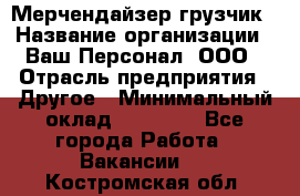 Мерчендайзер-грузчик › Название организации ­ Ваш Персонал, ООО › Отрасль предприятия ­ Другое › Минимальный оклад ­ 40 000 - Все города Работа » Вакансии   . Костромская обл.